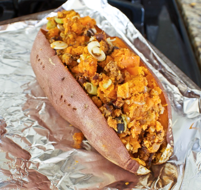 Sweet Potato Chili Dog